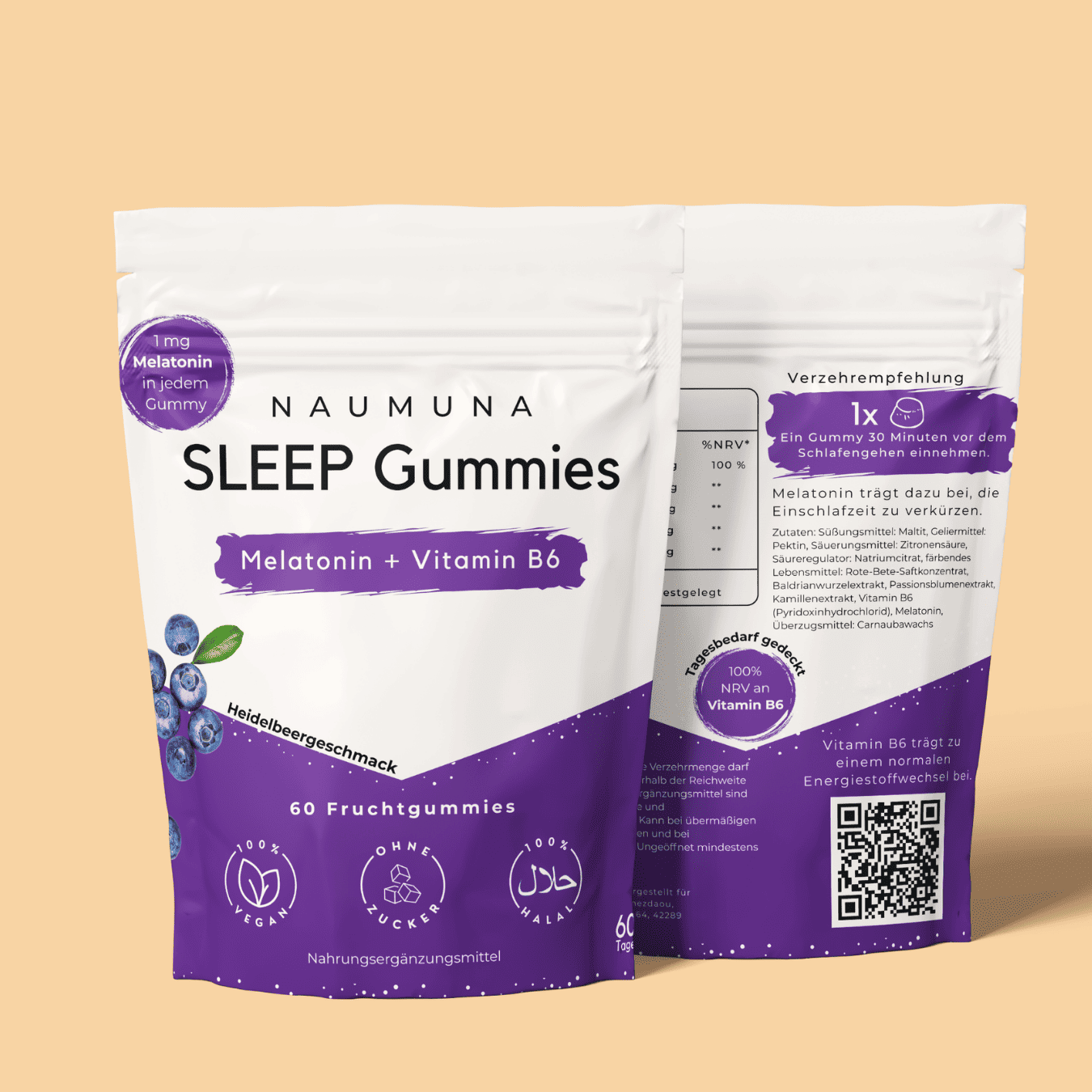 Halal Vitamin Gummies ohne Zucker