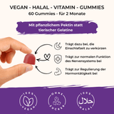 Vegane Melatonin Gummibärchen ohne Zucker