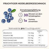 Melatonin Bärchen mit Heidelbeere hochdosiert