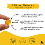 Ingwer Gummies mit Inulin, für Verdauung, Vegan und zuckerfrei