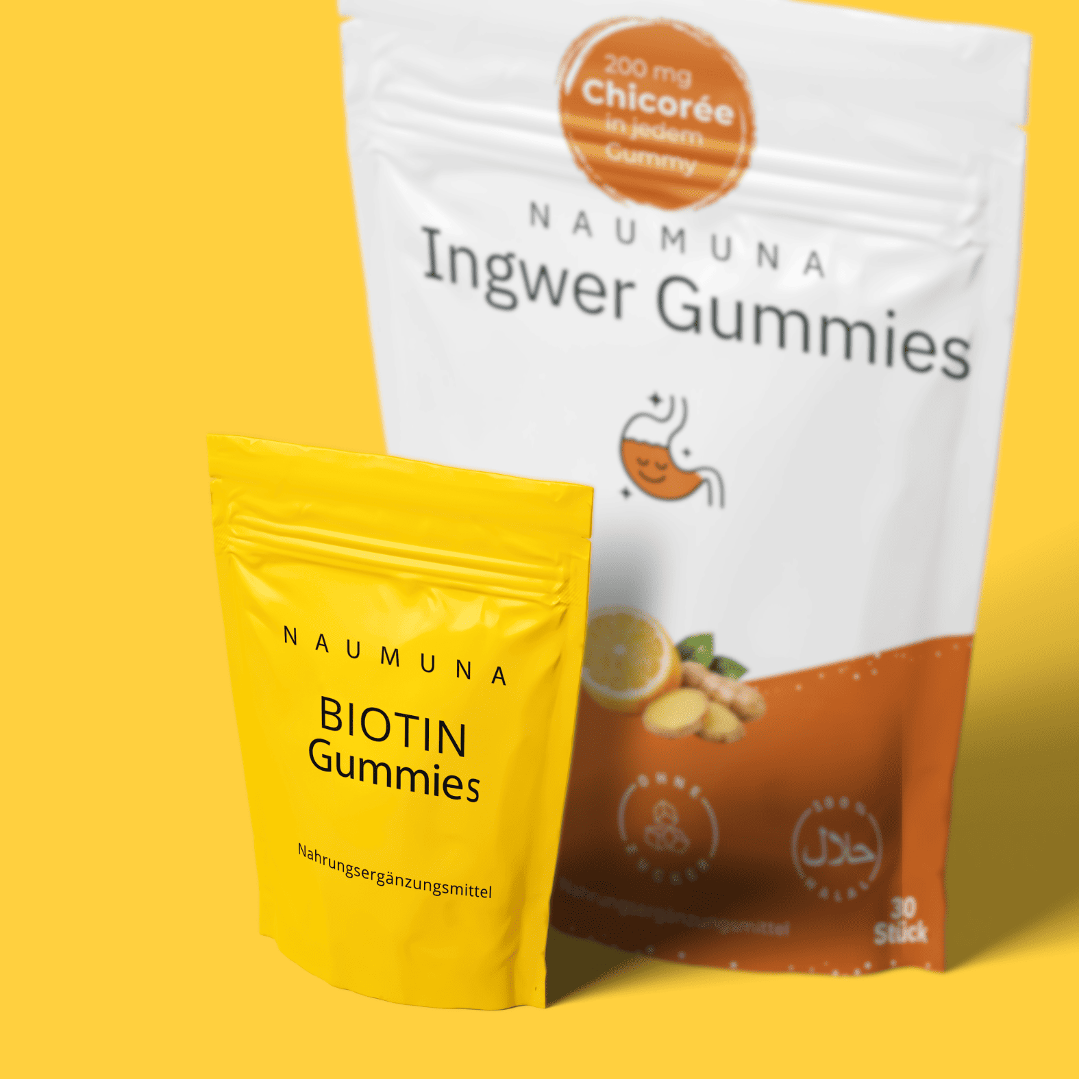 Ingwer Gummies Mini | Chicorée, Magnesium & Vitamin C