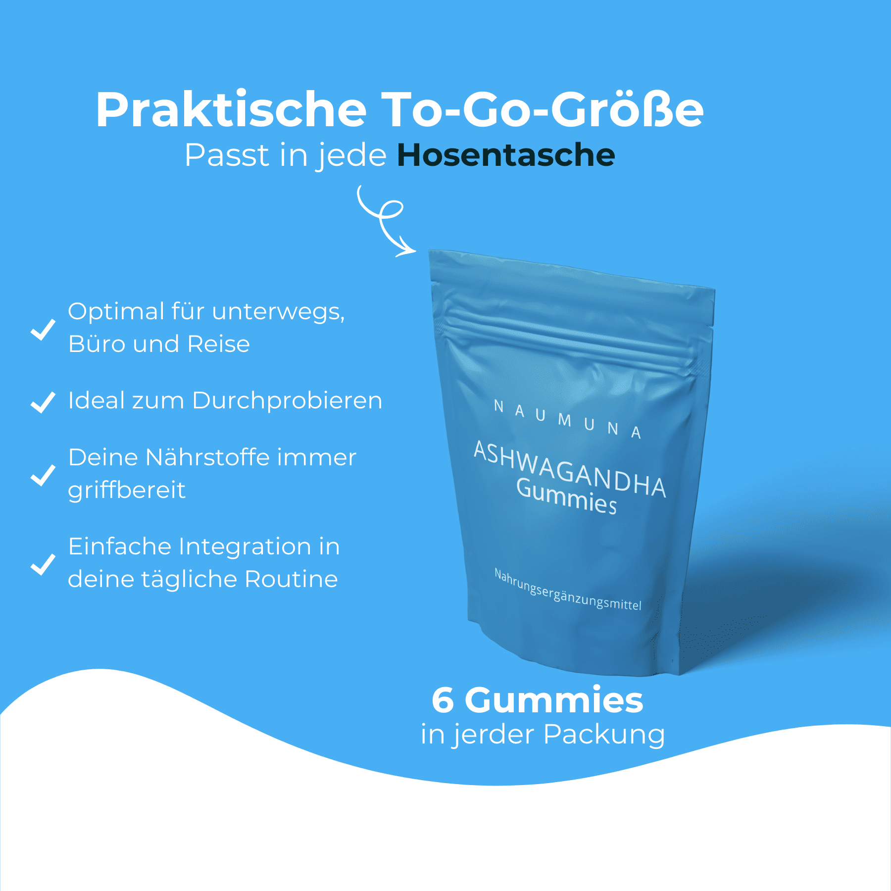 Vegane Ashwagandha Fruchtgummis mit KSM-66, zuckerfrei